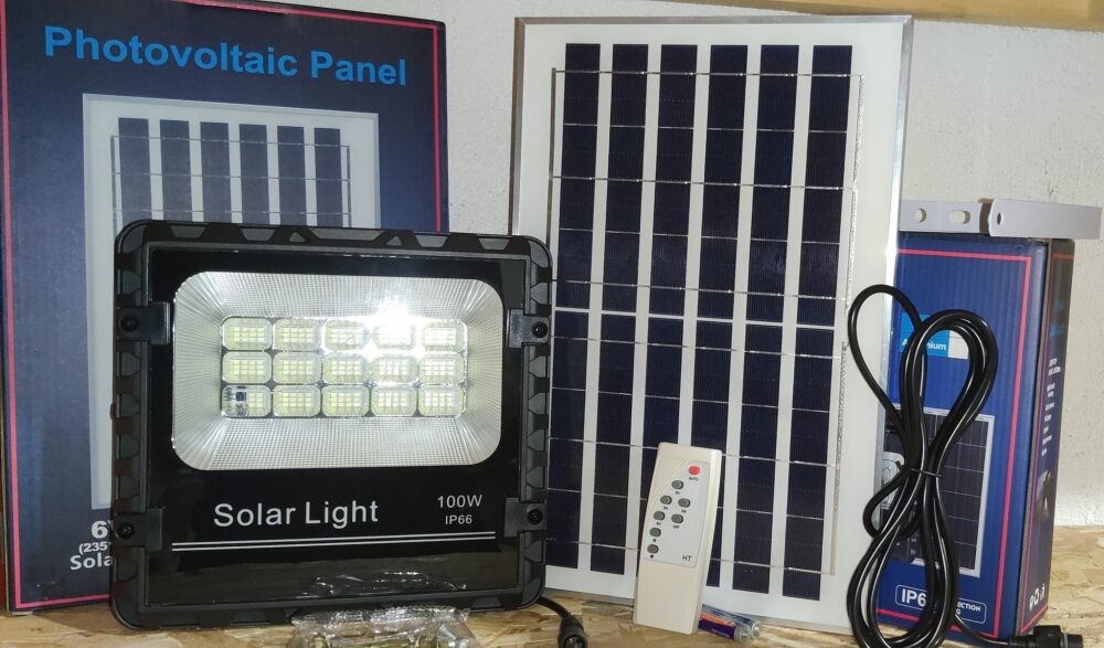 Ηλιακός Προβολέας LED 100Watt